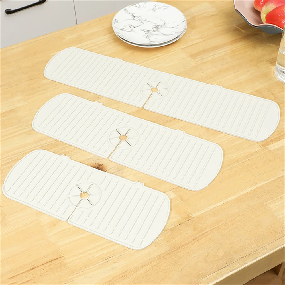 Hand-washing Foldable Splash-proof Diversion Convenient Household Cleaning Countertop Soap Mat Non-slip