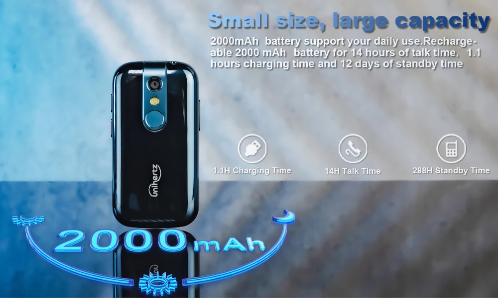 Unihertz Jelly 2 Mini Smartphone 6GB 128GB Android 11 Helio P60 Octa Core Unlocked NFC Cellphone 16MP Infrared Phone