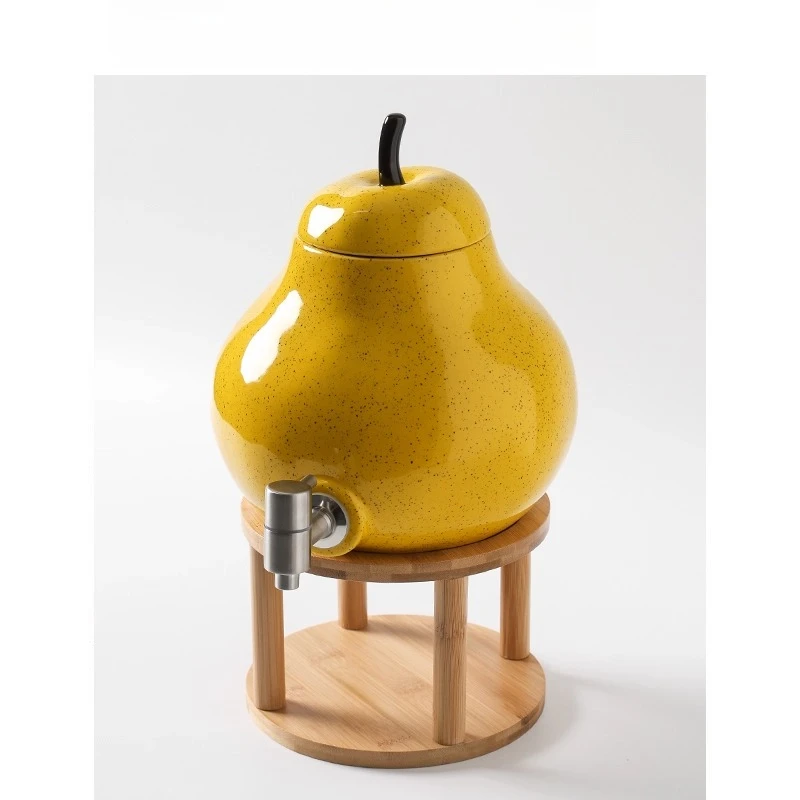 

Cold kettle with faucet pear cute water set cup set large capacity