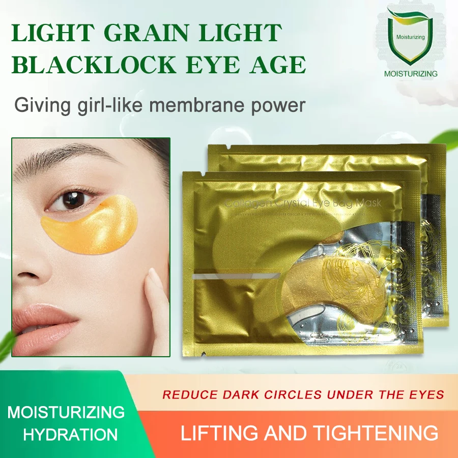 30Set Crystal Collagen Eye Mask Moisturizing Anti Dark Circles Anti-wrinkle Sakura Eye Patches Skin Care for Eyes