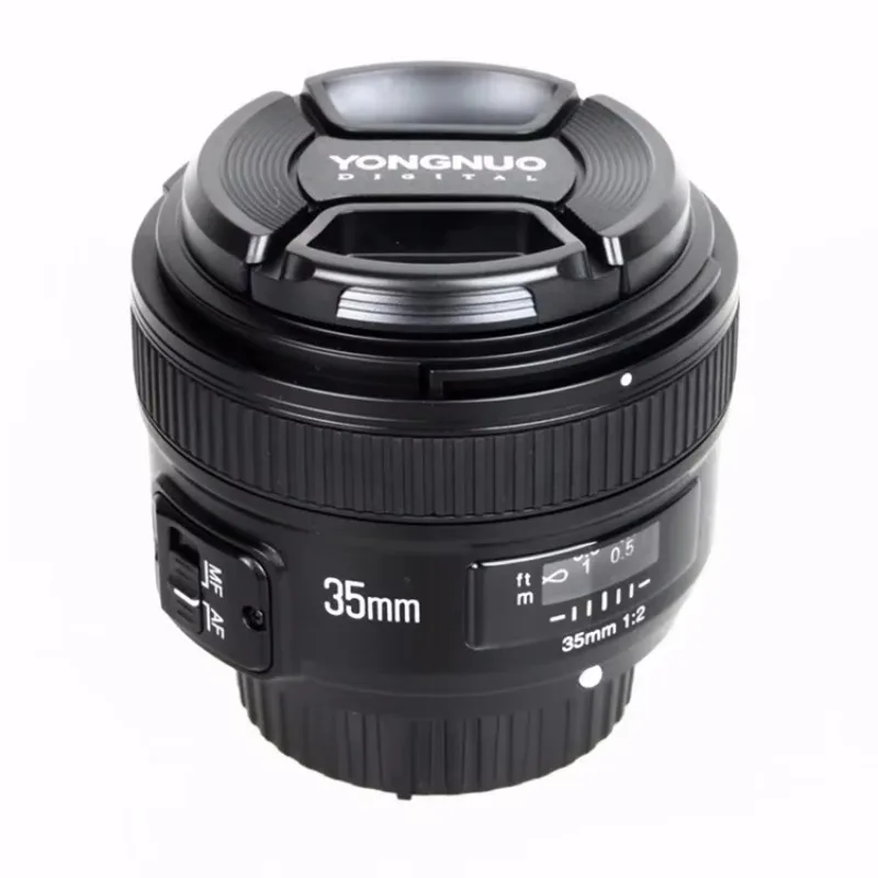 2026 New YONGNUO YN35mm 1:2 F2.0 AF/MF Lens for  F Mount DSLR Cameras Wide-Angle AF/MF Fixed/Prime Anto Focus YN35mm F2N
