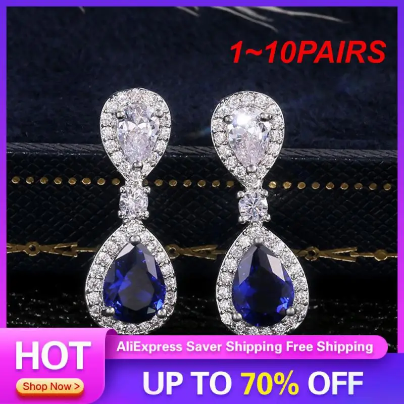 1~10PAIRS Stud Earrings Multi-functional Accessories Fine Crystal Earrings Popular Jewelry Statement Earrings