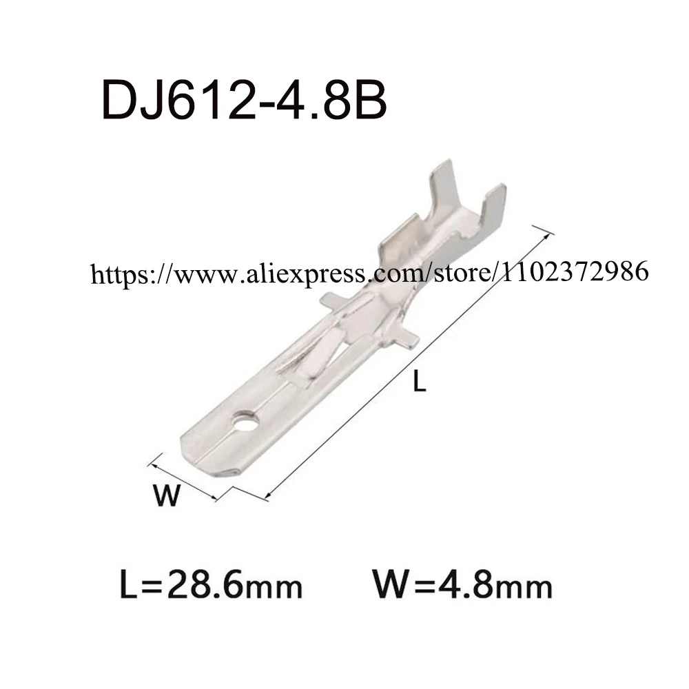 

2000PCS DJ612-4.8B New energy auto connector Terminal brass pin Waterproof harness terminal cable socket