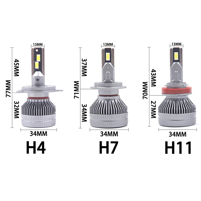 X7 100W 13000LM H4 9005 9007 H11 h13 H7 전조등 전구 안개등 H7 H11 H8 9005 9006 H1 880 자동차 전조등 키트 h7 led