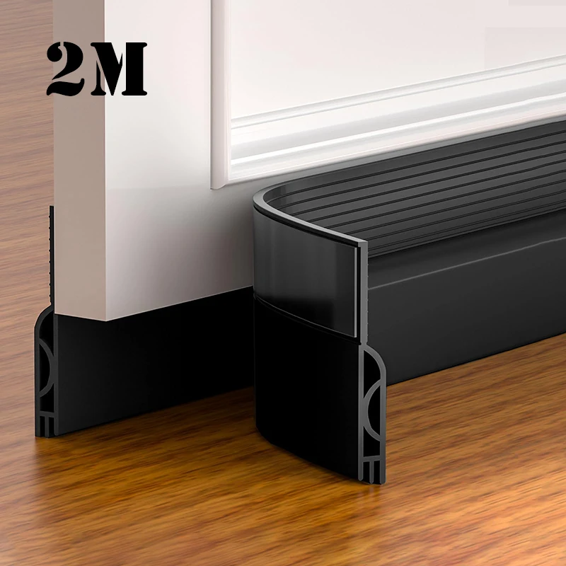1/2m Door Draft Stopper Sweep Under Door Gap Filler Seal Strip Soundproof Insulation Weather Stripping for Heating and Cooling