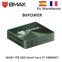 BMAX Mini PC B6POWER Intel Core I7-1060NG7 Windows 11 16GB RAM 1TB NVME SSD NVME_2280x2 HDMI USB Bluetooth Computer Type-c