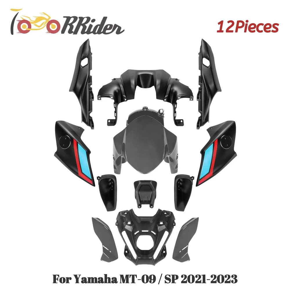 For Yamaha MT-09 MT 09 MT09 SP 2021-2023 Motorcycle Complete ABS Injection Fairing Kit 12PCS Bodywork Frame Protection Panels