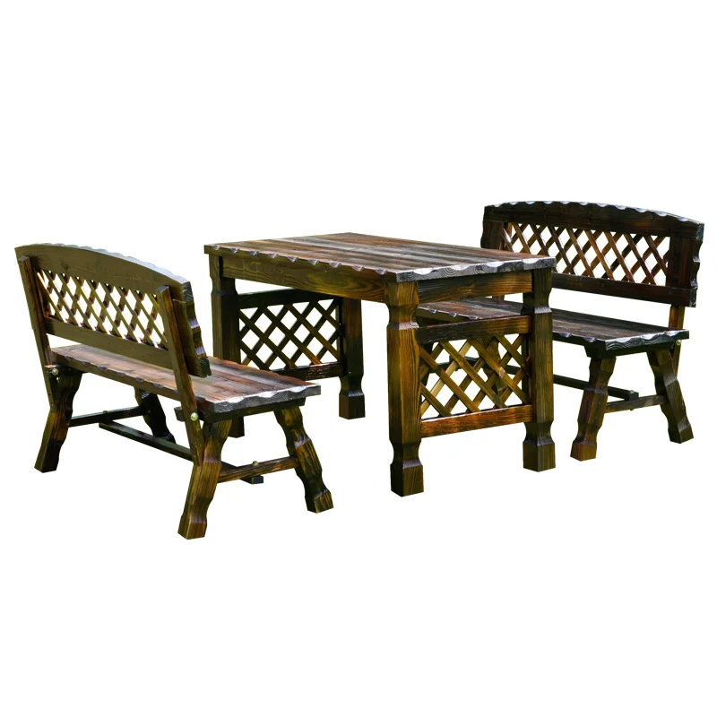 

Уличный карбонизированный устойчивый к коррозии стол и стулья, открытая терраса на балконе, проживание в семье, барбекю во дворе, повседневный винтаж