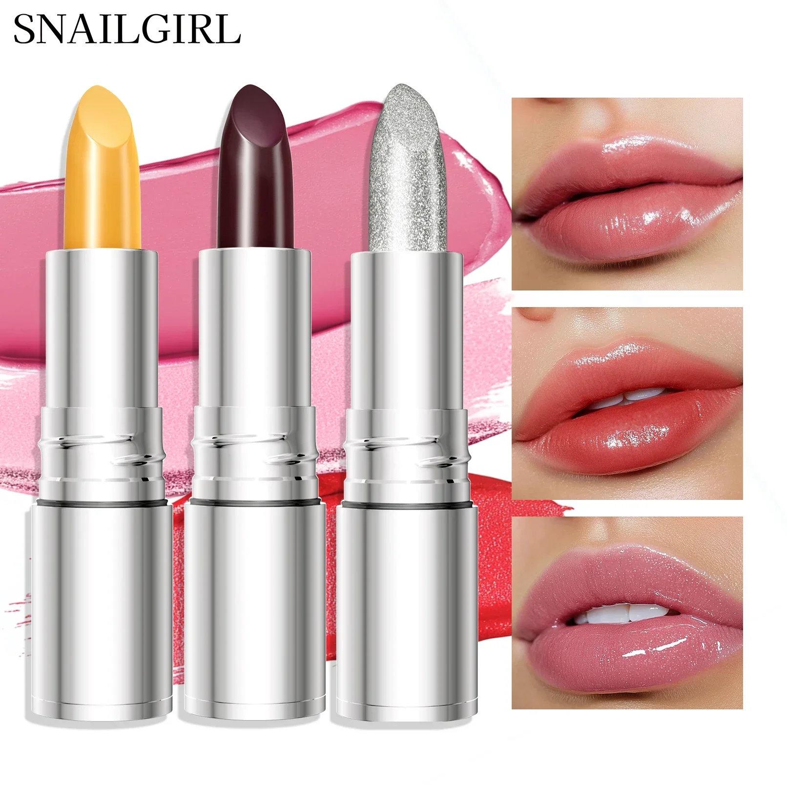 

Rouge à lèvres à paillettes à couleur changeante hydratant longue velours mat teinte rouge rose maquillage Sexy pour les lèvres