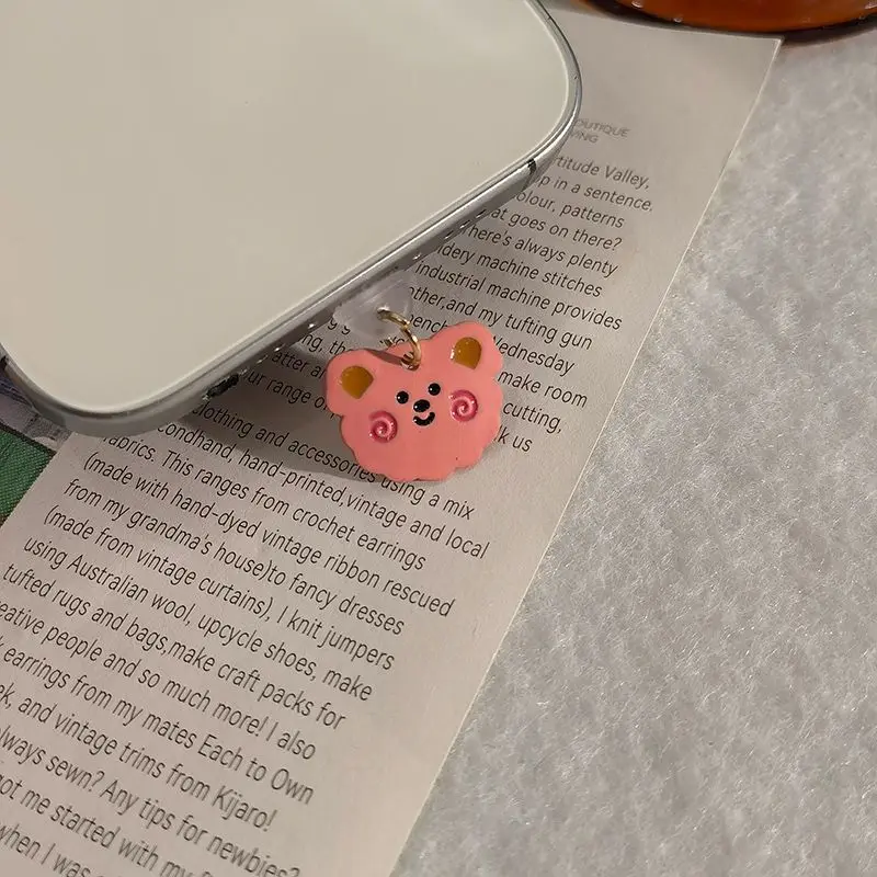 Mobile phone dust plug type-c special pink cartoon rabbit small dinosaur strawberry cute simple charging plug