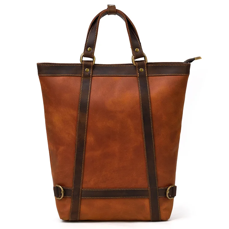 

Мужские уличные рюкзаки в стиле ретро, многофункциональная сумка для ноутбука, рюкзаки, портфели, кожаные сумки Две Сумки MHSJB