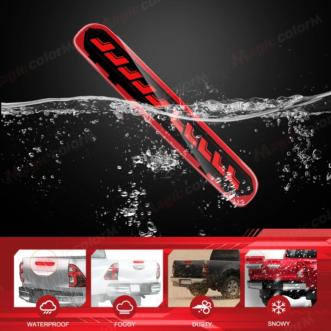 1 قطعة LED عالية الفرامل ضوء لتويوتا هايلكس فيجو 2005 2006 2007 2008 2009 2010 2011 2012 2013 2014 LED سيارة المصد الخلفي مصباح 12 فولت