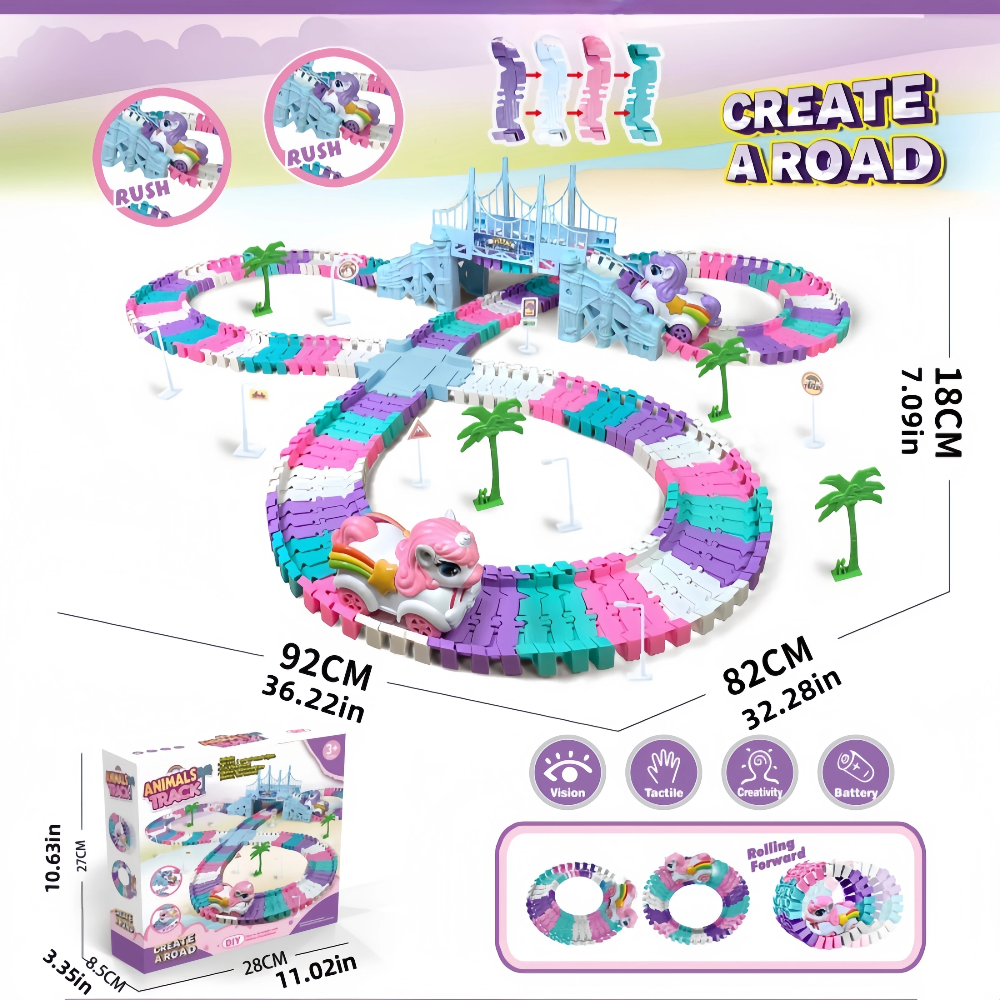 Nowa Elektryczna Kolejka Zabawka dla Dzieci Dinozaur Rekin Jednorożec Kolejka Pociąg na Szynach Droga Panshan Mała Kolejka na Szynach