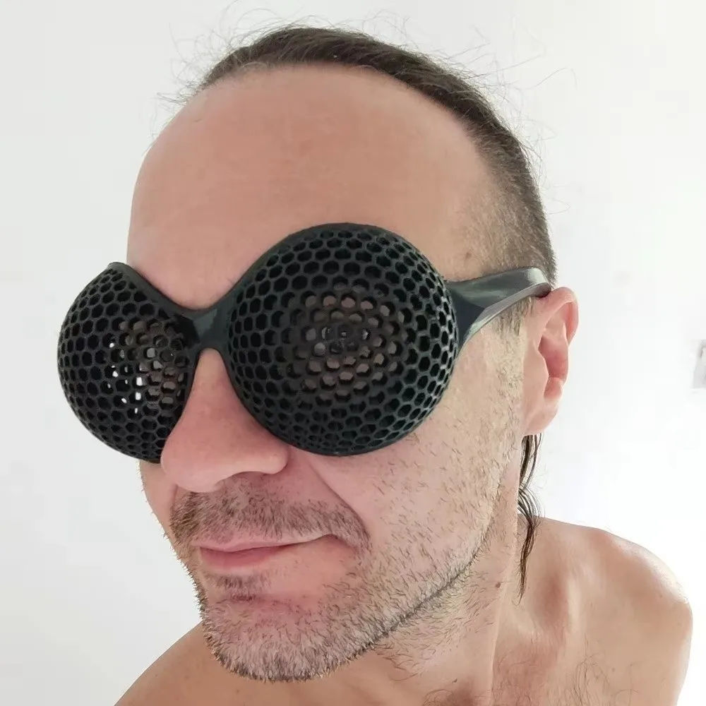 Hollow Full EyesCoverage Casual Lightweight Funny Party Glasses Simple Comfortable Wear Festival Dress Up Props Christmas