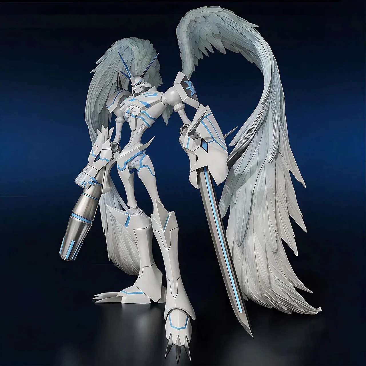 20cm/7.87inch Digimon Adventure Omegamon Merciful Mode Anime Figure Digimon Action Figures Pvc Statue Collection Model Toys Gift