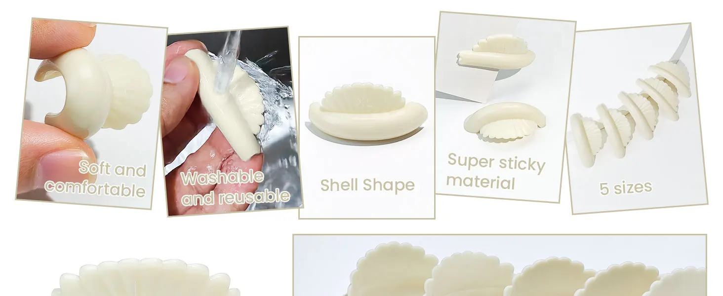 PERMANIA 5 Paar C-Curl Silikon-Wimpernformer, Wiederverwendbare Wimpernlifting-Pads, Wimpernlifting-Werkzeug – Detail 7