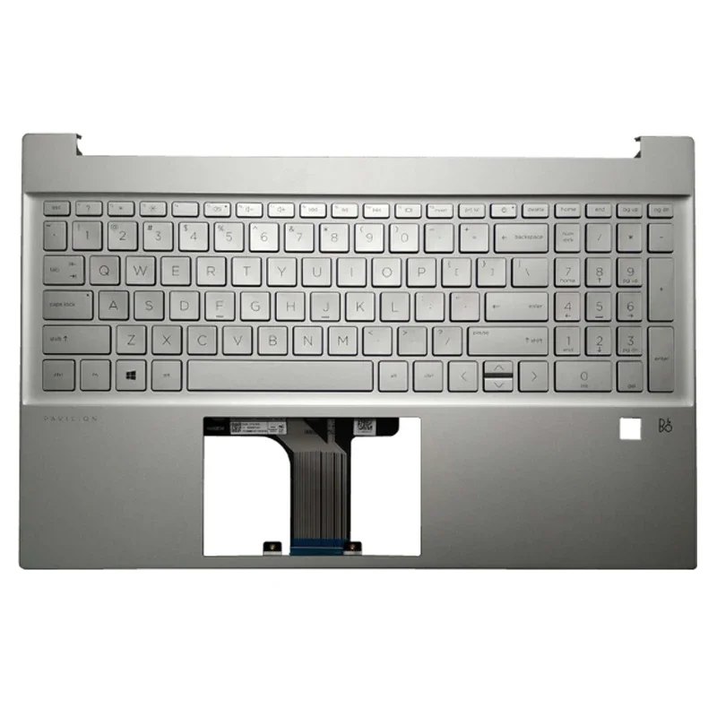 New For Pavilion 15 15-EG 15-EH 15Z-EH TPN-Q245 TPN-Q246 Palmrest with Keyboard fingerprint/with backlit keyboard C keyboard