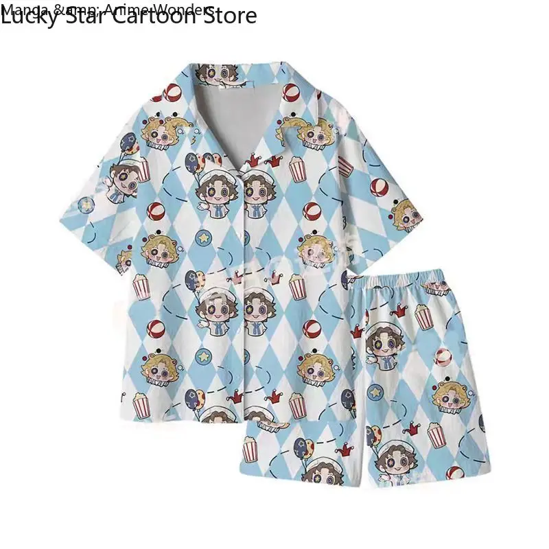 Halloween  Identity V Cosplay Painter Cheerleader Acrobat Women Men Summer Short Sleeved Shorts Pajamas Home Clothes Costumes