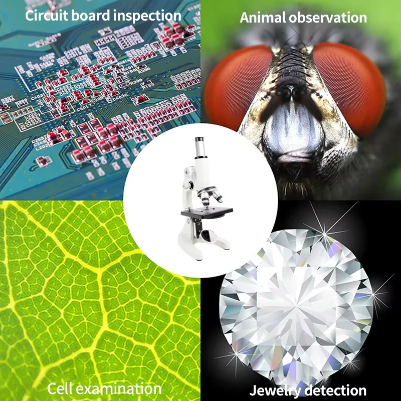 40X-2400X Monocular Optical biological Microscope For School Children Science Experimental Biology Microscope