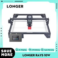 LONGER RAY5 10W Laser Engraver, 0.06x0.06mm Laser Spot, Touch Screen, Offline Carving, 32-Bit Chipset, Working Area 400x400mm