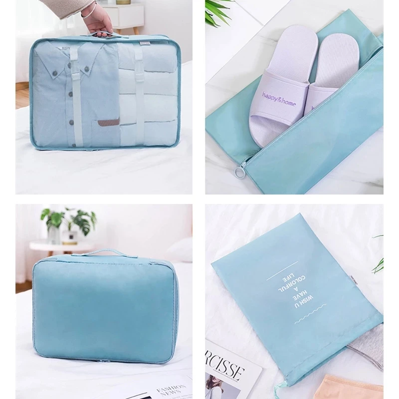 Travel Bag Organizer Clothes Luggage Travel Organizer Blanket Shoes Organizers Bag Suitcase Traveling Pouch Packing Cubes