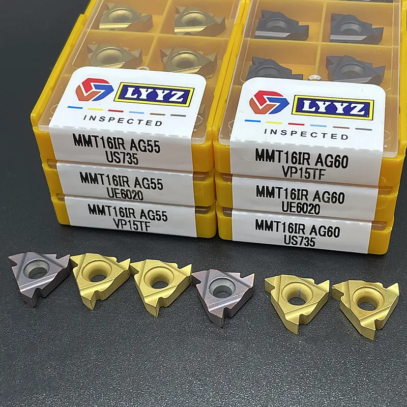 MMT11IR/er AG55 VP15TF/US735/UE6020スレッド旋削工具超硬インサートcnc旋盤スレッド旋削インサート