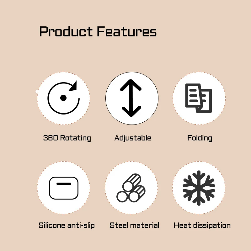 2025 новый дизайн, складная подставка для телефона для стола, противоскользящие вращающиеся на 360° металлические держатели для мобильных телефонов для всех телефонов, держатель для док-станции
