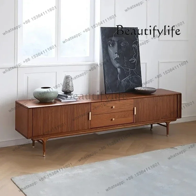 

Nordic Style All Solid Wood TV Cabinet Red Oak TV Cabinet