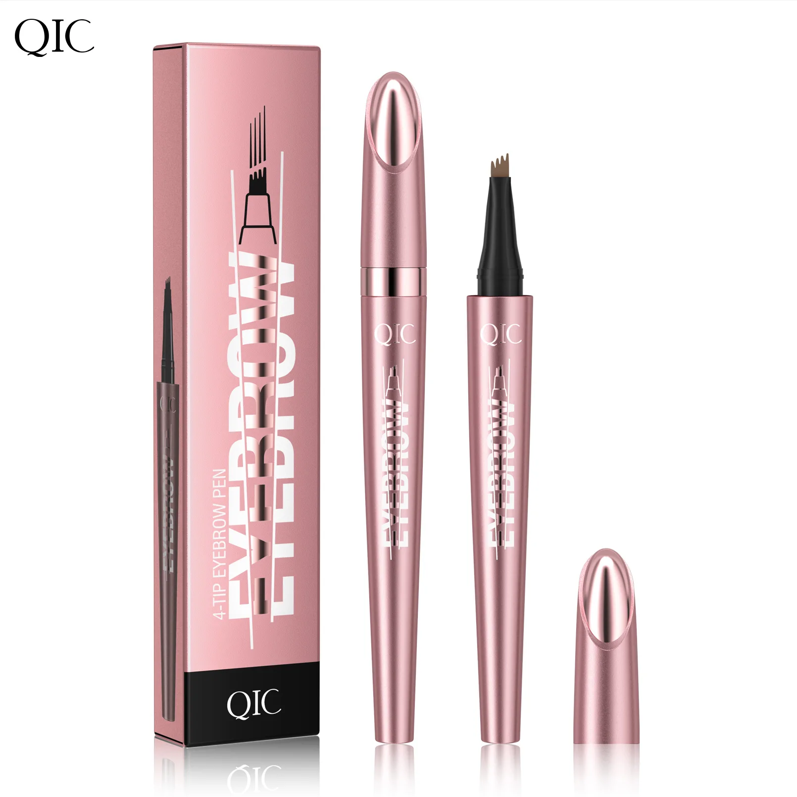 Four Claw Liquid Eyebrow Pen Waterproof Sweatproof Long Lasting 3D Wild Brow Microblading Makeup for Beginners image 6