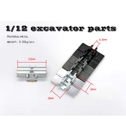 2023 le più nuove scarpe cingolate a cingoli in metallo pieno per escavatore Rc 1/12 50*20mm