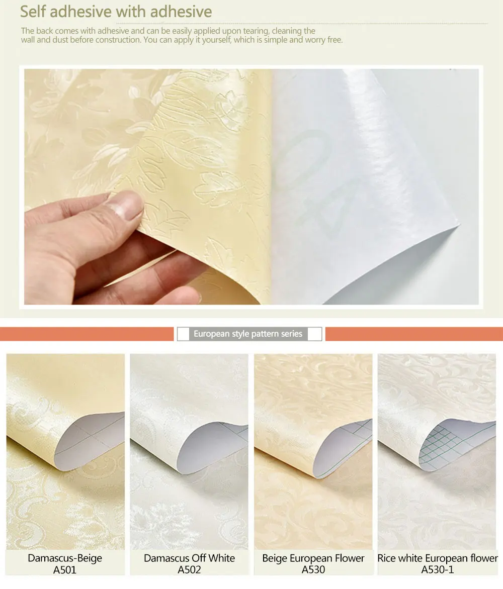 Rebe Blumenmuster selbst klebende Tapete Küche wasserdicht öl beständig dekorative Tapete selbst klebend – Detail 4