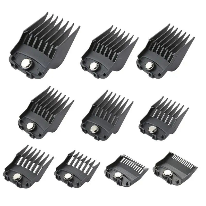 

10PCS Hair Combs Guide Plastic Hairs Trimmer Limit Comb Attachments Professional Salon Tool Dropshipping