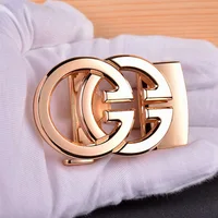 3.5cm automatic belt buckle G letter suitable for belt with groove designer style men belt buckle. 2