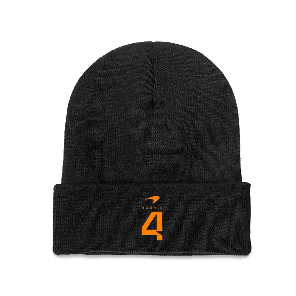 

Lando Norris 4 Beanie Knitted Hat Caps Fur Women Men Bonnet Winter Warm