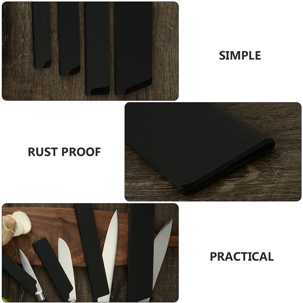 

2pcs Flocking Cutter Sheathes Moisture Proof Rust Proof Abs Knives Covers Storage Protectors For Kitchen Outdoor