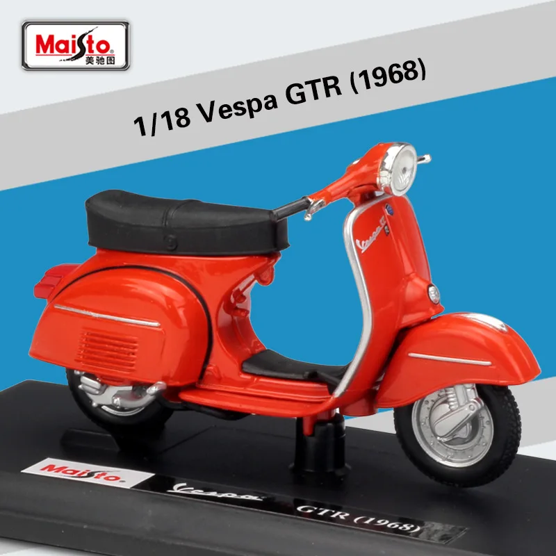 Maisto 1:18 Vespa GT3 300 Alloy Motorcycle Model Simulation