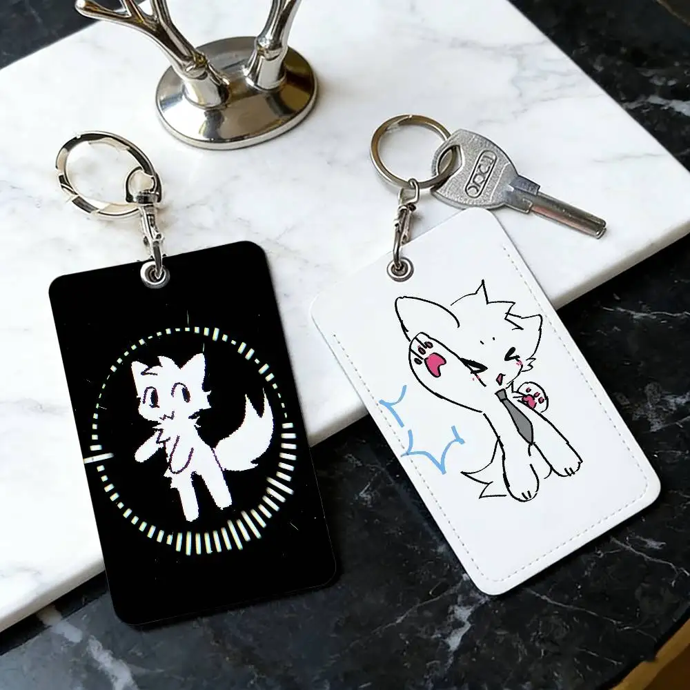 Cute B-Boykisser Community Access Card Holder Elevator Card Sensor Drop Card Protector Keychain