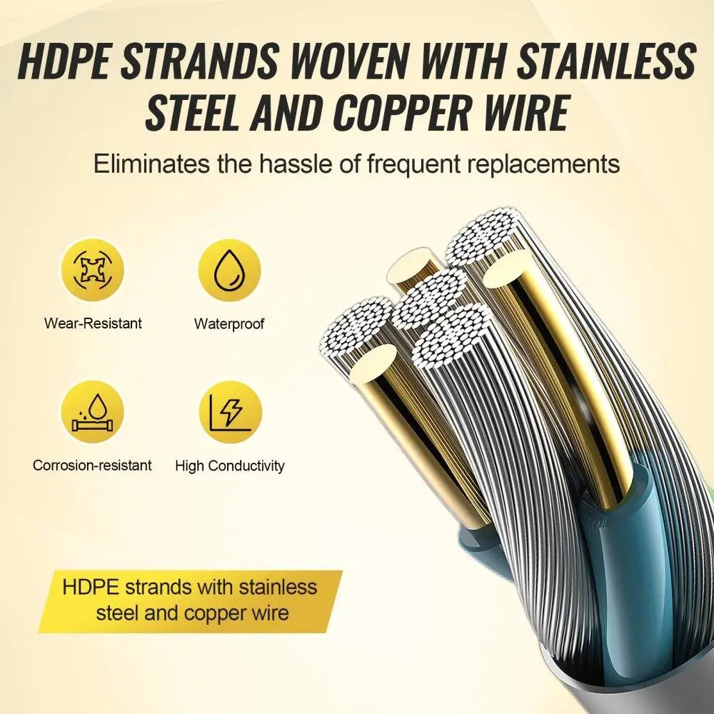 Fio elétrico para cavalo e gado, Polywire para gado, 2625ft, 800m