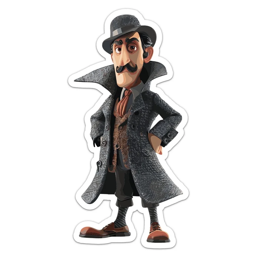 Detective Sherlock Holmes Baker Street Character Uk History Of Crime Vinyl Car Sticker Decorative Decal for Rear Window