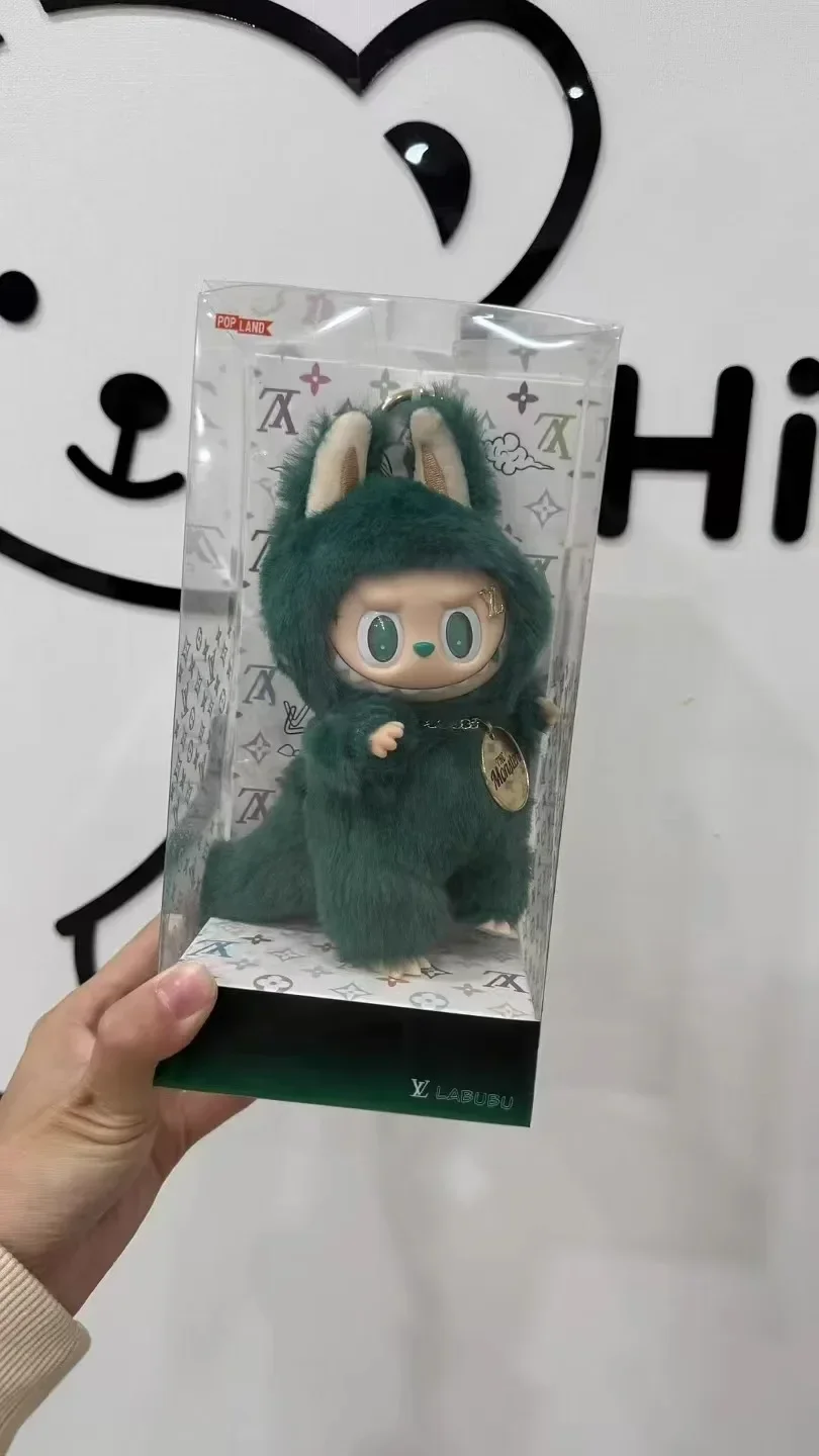 

High Quality Zimomo Little Leader Labubu Change Baby Green Limited Edition Plush Vinyl Labubu Doll Pendant Gift