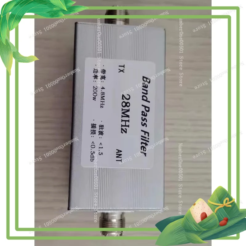 

HF 28MHz High Isolation Bandpass Filter M Female Narrow Band 10 Meter Band