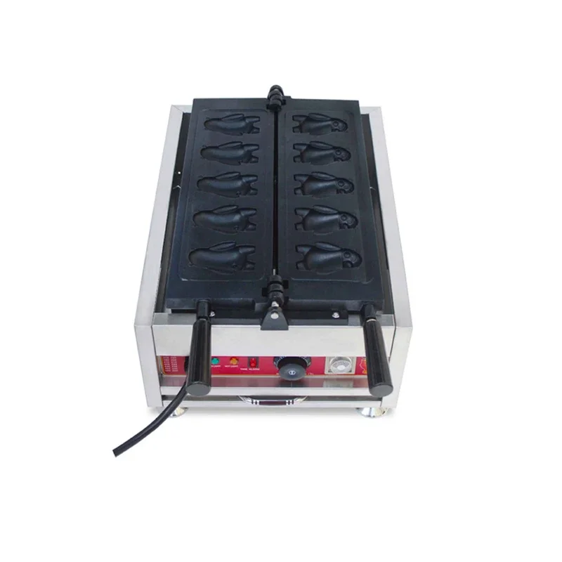

z Commercial 5pcs Electric-heating Catoon Bears Waffle Maker For 3000W Japanese Cute Kumamon-shape Waffle Machine for Sale