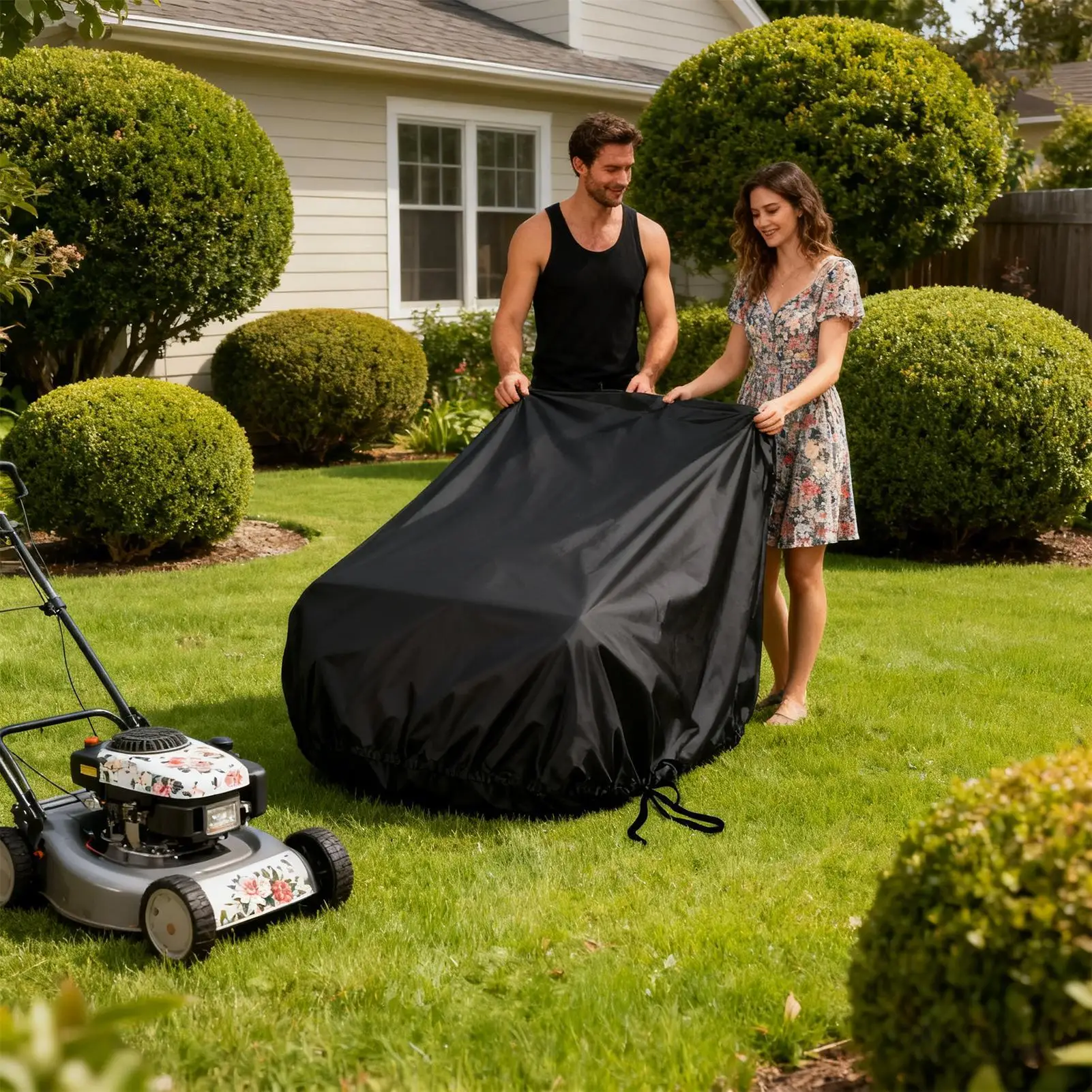 Copertura per tosaerba Protezione UV impermeabile Protezione Coperture per tosaerba robot resistenti allo strappo per prato da giardino interno esterno