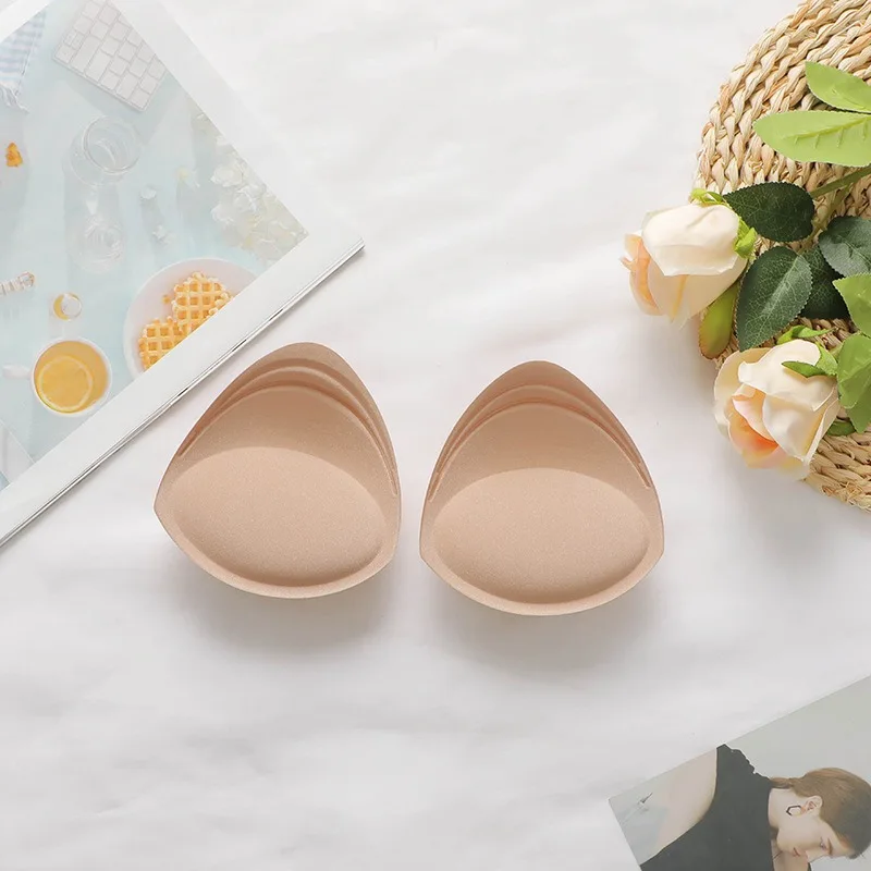 Self-adhesive Breast Pad Invisible Chest Sticker Bio-silicone Lingerie Insert Ultra Thick Sponge Cushion Bra Padding Women view 2