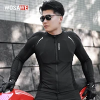 WOSAWE chaquetas de motocicleta chaqueta de protección de armadura de cuerpo completo verano otoño ligero suave ropa de Motocross chaqueta de motocicleta