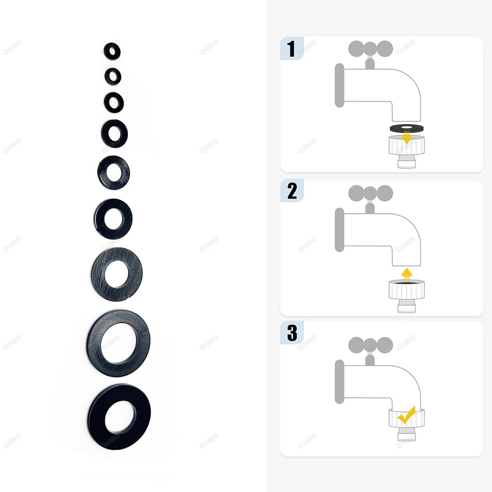 Rondelle piatte in Nylon guarnizioni isolanti distanziali per rubinetto riparazione tubo dell\'acqua 500/700/780 pezzi di fissaggio guarnizioni Kit