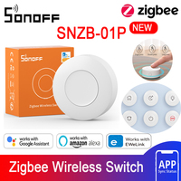 SONOFF SNZB-01P Zigbee Wireless Switch Custom Button Action Smart Scene Support NSPanel Pro, ZB Bridge Pro, and ZBDongle-E