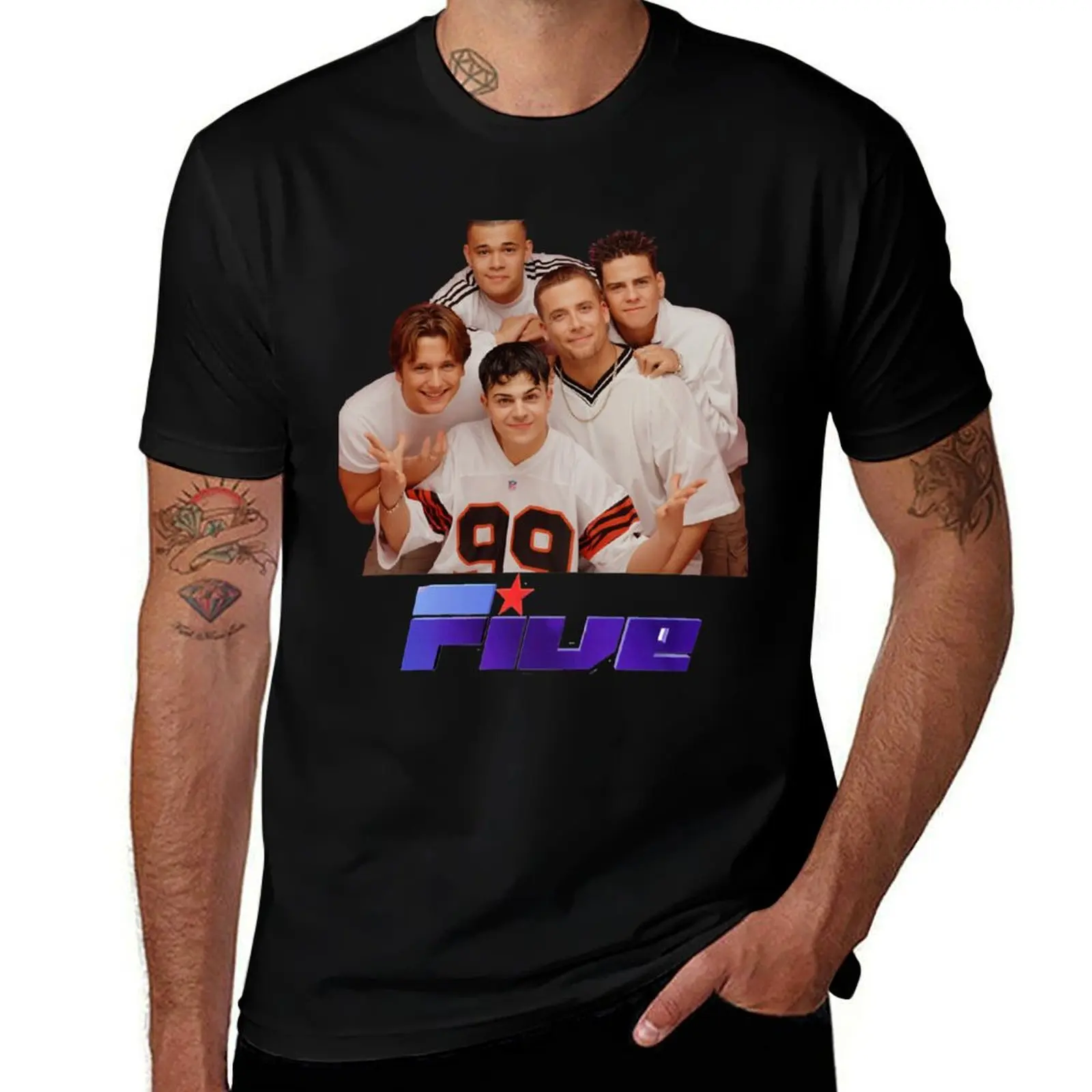 5ive T-Shirt street wear sublime korean fashion tshirts for men