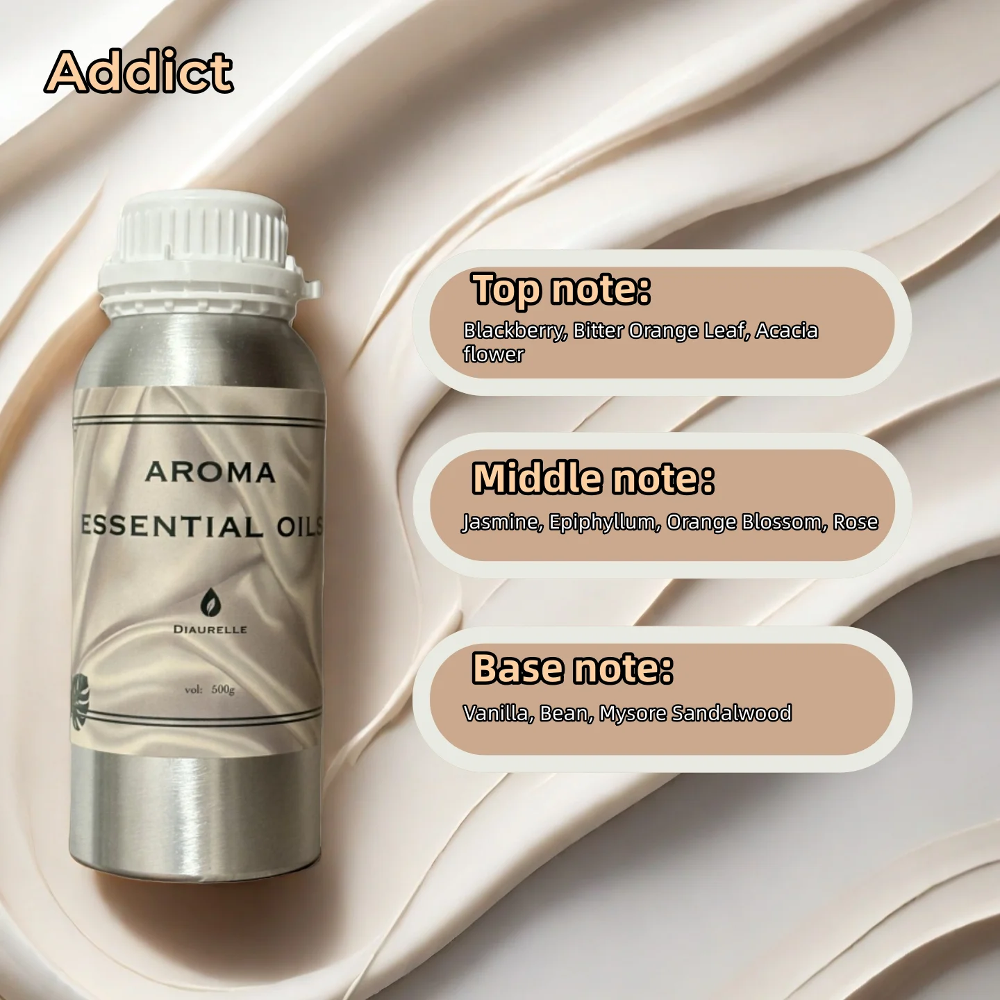 Diffuseur d'arôme parfum huile parfumée Pure désodorisant diffuseurs de parfum Diaurelle 500ML diffu