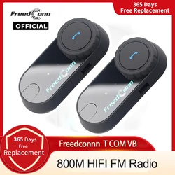 Casco moto auricolare Bluetooth interfono cuffie FM Intercomunicador 6 Riders musica condividi Freedconn TCom VB per moto